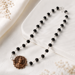 Karungali Mala (Copper Wire) with Lord Murugan Face Pendant in Copper