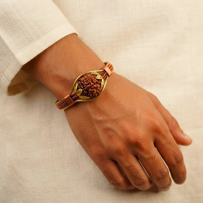 Rudraksha Shakti Copper Bracelet