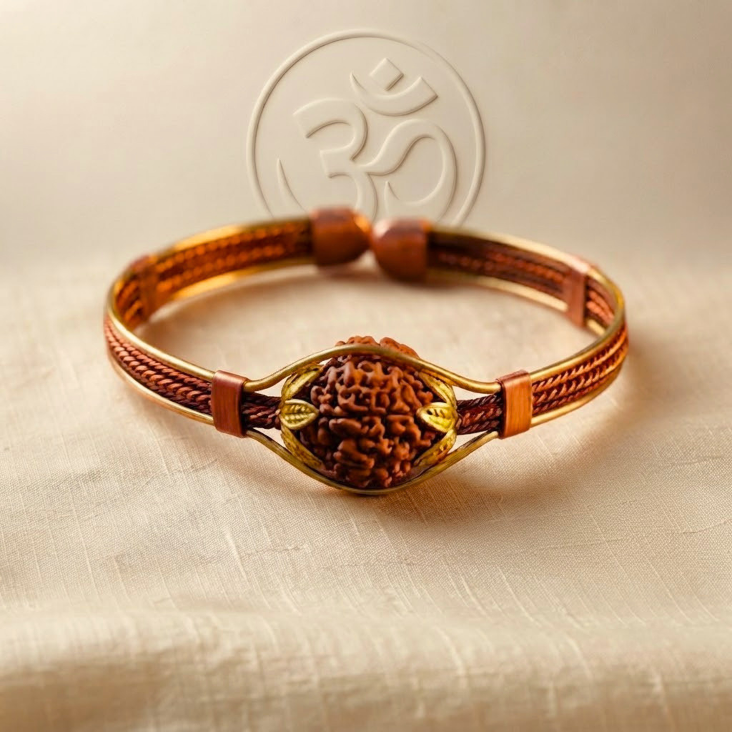 Rudraksha Shakti Copper Bracelet