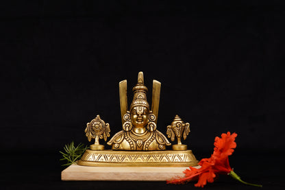 Tirupati Venkateshwara Balaji Brass Bust Idol