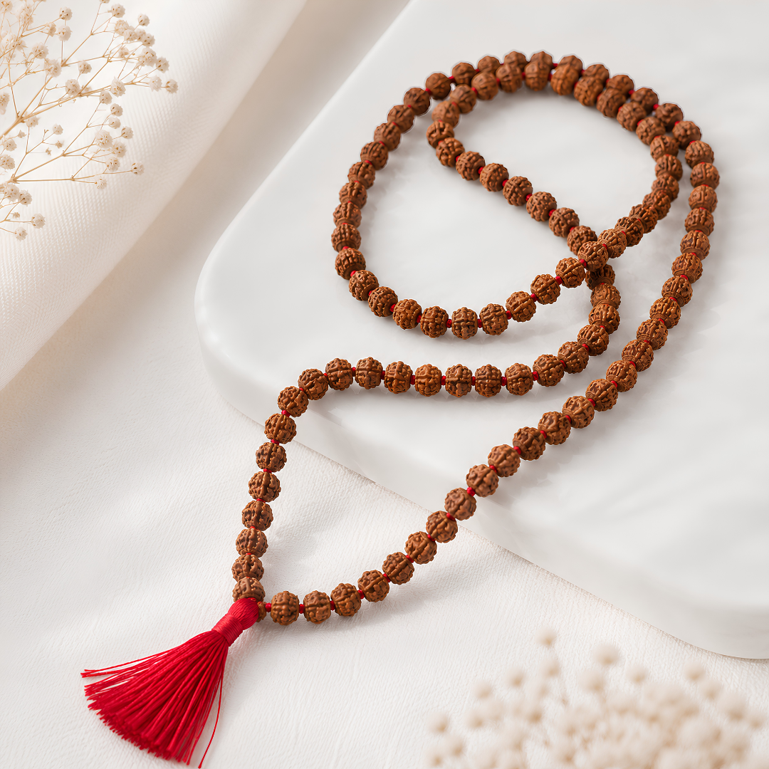 108 Beads 5 Mukhi Rudraksha Jaap Mala