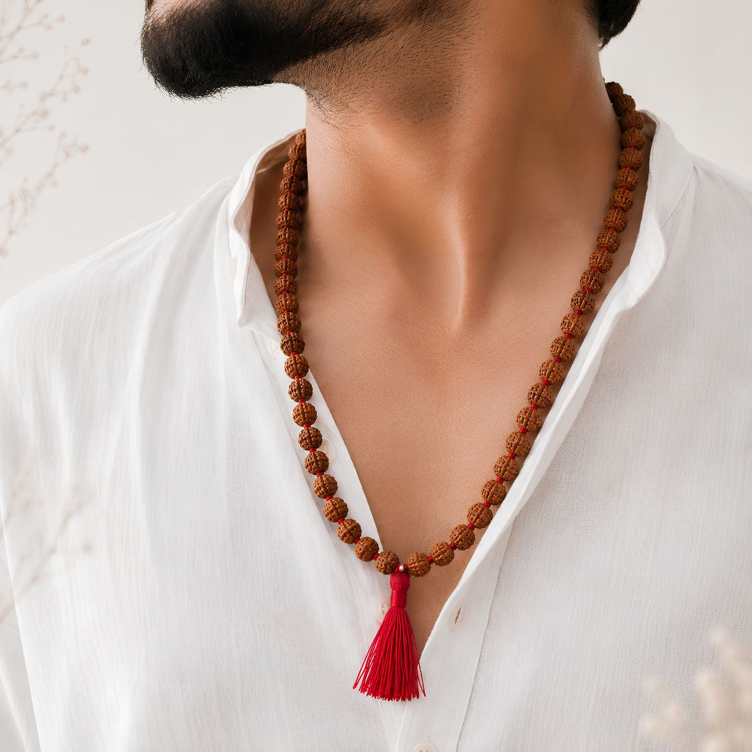 108 Beads 5 Mukhi Rudraksha Jaap Mala