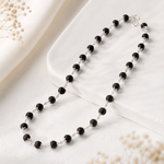 Karungali Silver Cap Mala — Pure Ebony Wood with Premium Silver Caps