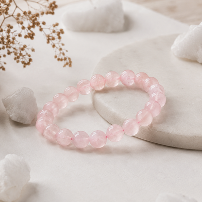 Rose Quartz Stone Bracelet