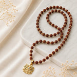 Gold Plated Rudraksha Mahakaal Necklace